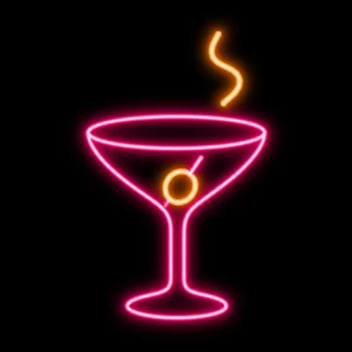 Food and cocktail bar icon